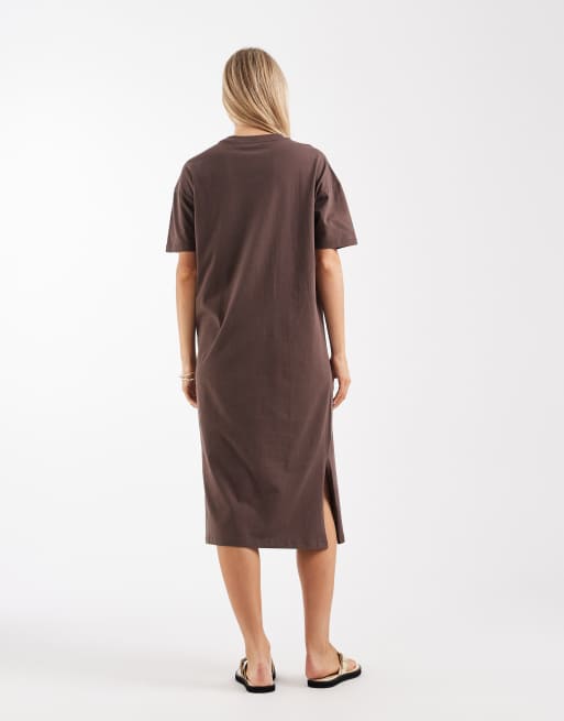 Vero Moda - Robe t-shirt oversize - Chocolat, 4 de 4