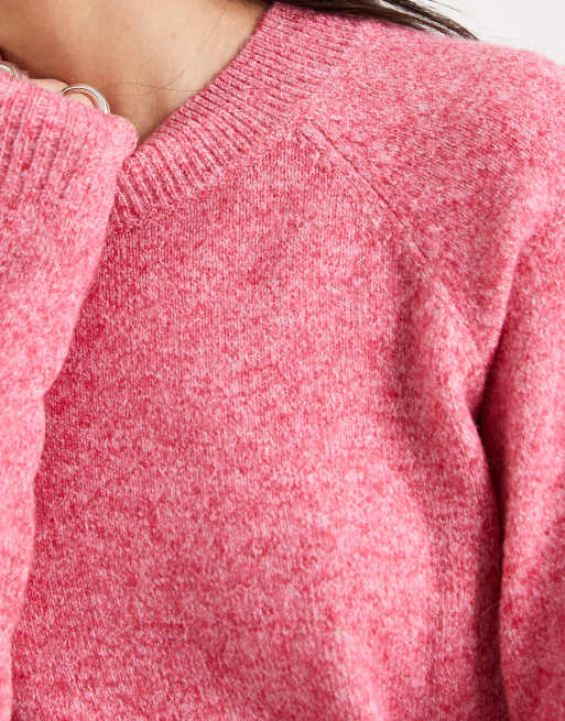 Vero Moda – Rosamelerad, stickad tröja med rund halsringning, 2 av 4