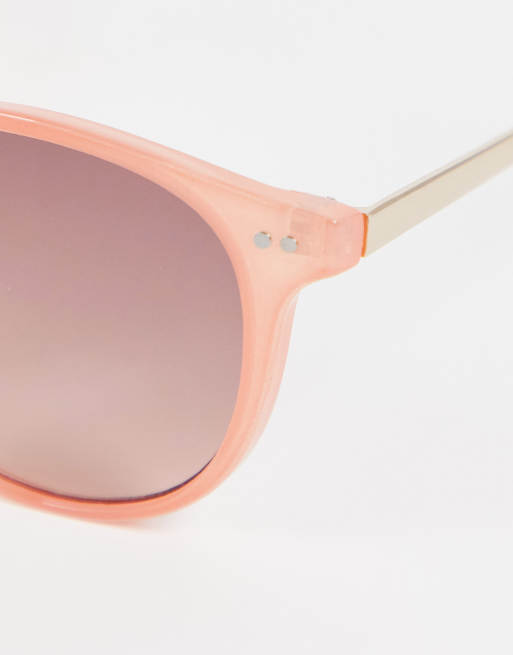 Vero Moda round sunglasses in pink | ASOS display picture 1