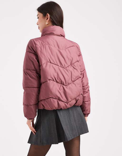 Vero Moda – Różowa kurtka ocieplana, 3 z 4