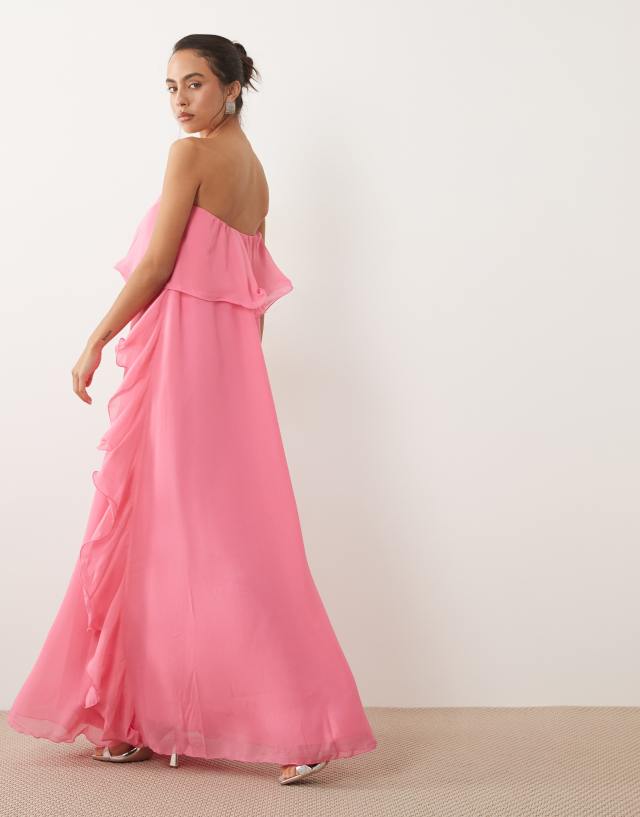 chiffon bandeau maxi dress Vero Moda - Ruffle Edge - Women - Polyester - L Baby Christmas dress set Abiti Lunghi Layer bandeau Our hammer satin is Custom Options:Laminate (Ready to Hang)