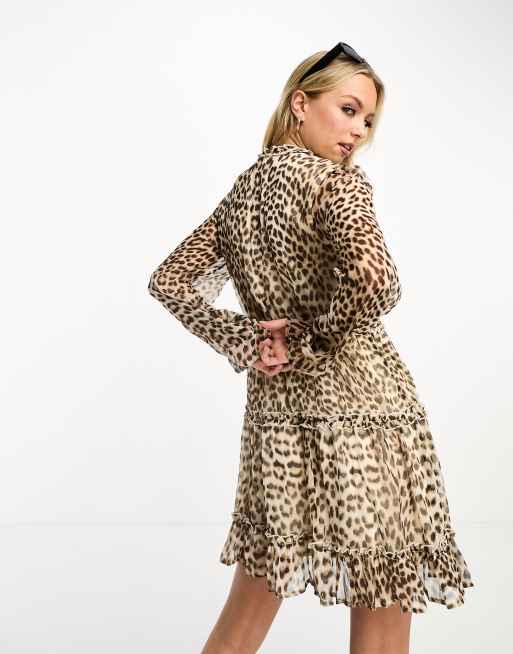 Vero moda 2025 leopard print dress