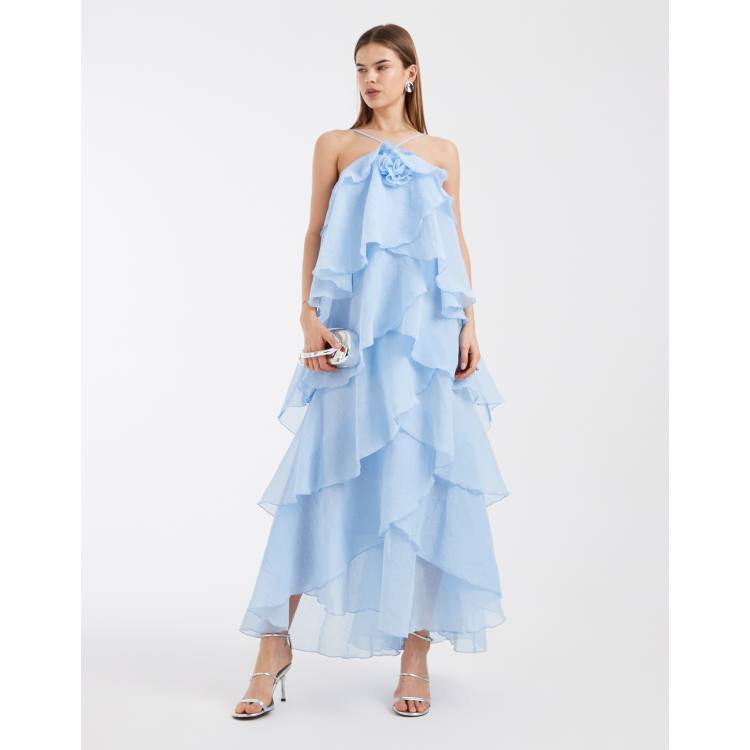 navy blue dress banana republic Corsage main image 1