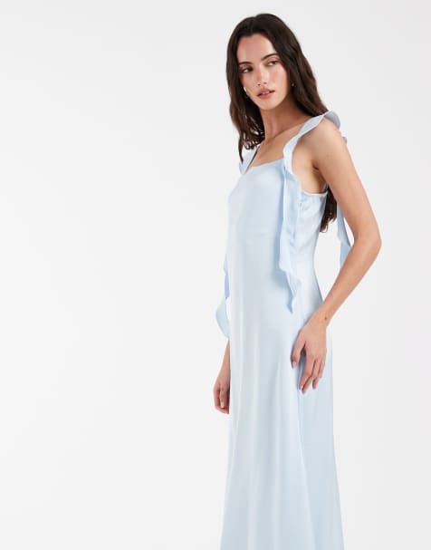 chinese dress ladies Lulus Enchanting Allure Light Blue Sparkly Tulle Maxi Dress – East Coast  Bella Boutique main image 1