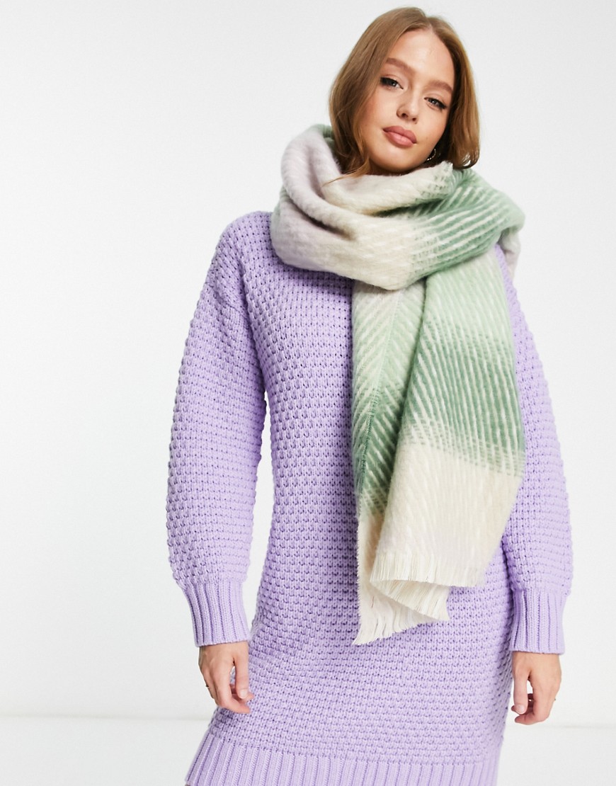 Vero Moda scarf in pastel check-Multi