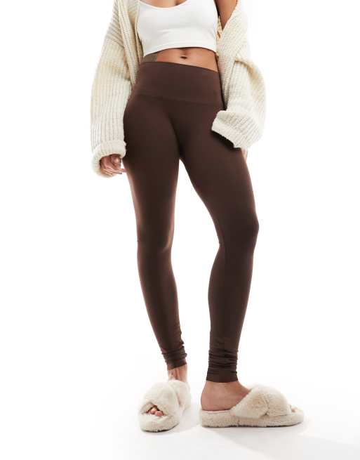 Vero Moda seamless leggings co-ord in mocha