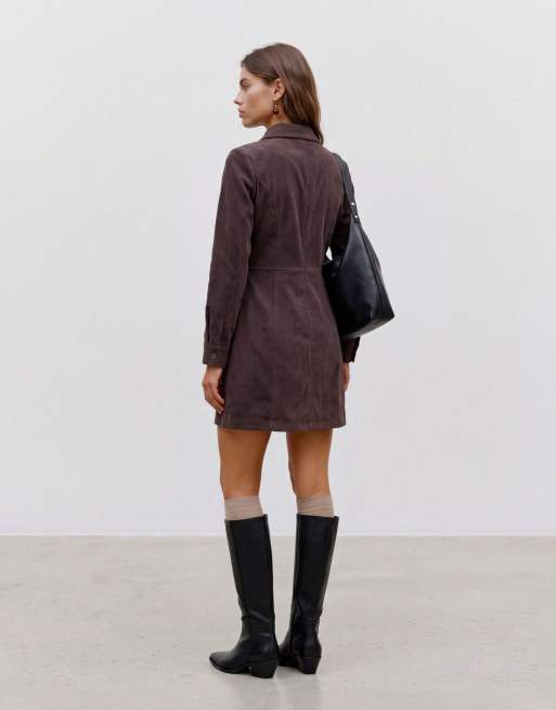Vero Moda Shirt dress in chocolate torte, 2 of 6