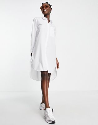 Vero Moda shirt dress in white - ASOS Price Checker
