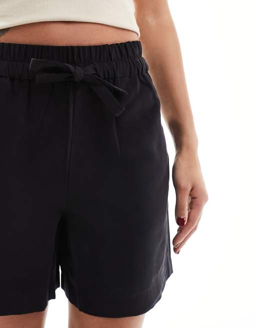 Vero Moda - Short décontracté avec liens à la taille - Noir, 4 de 5