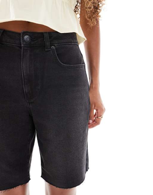 Vero Moda - Short en jean long - Noir  , 3 de 5