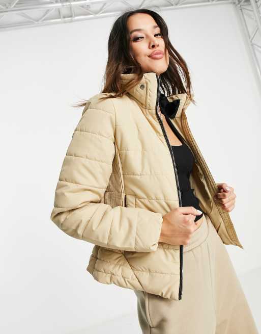 Tan padded hot sale coat