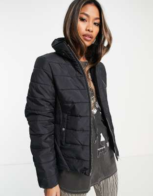 Vero Moda short padded jacket in black - ASOS Price Checker