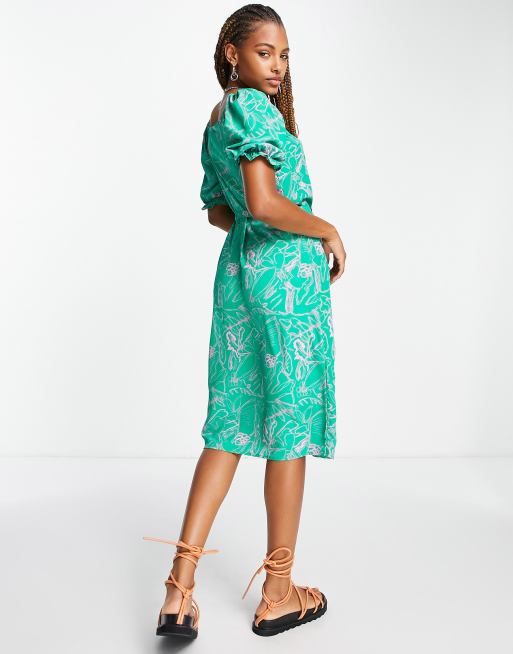 Button down midi 2024 dress short sleeve