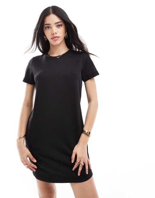Vero Moda short sleeved jersey mini dress in black ASOS