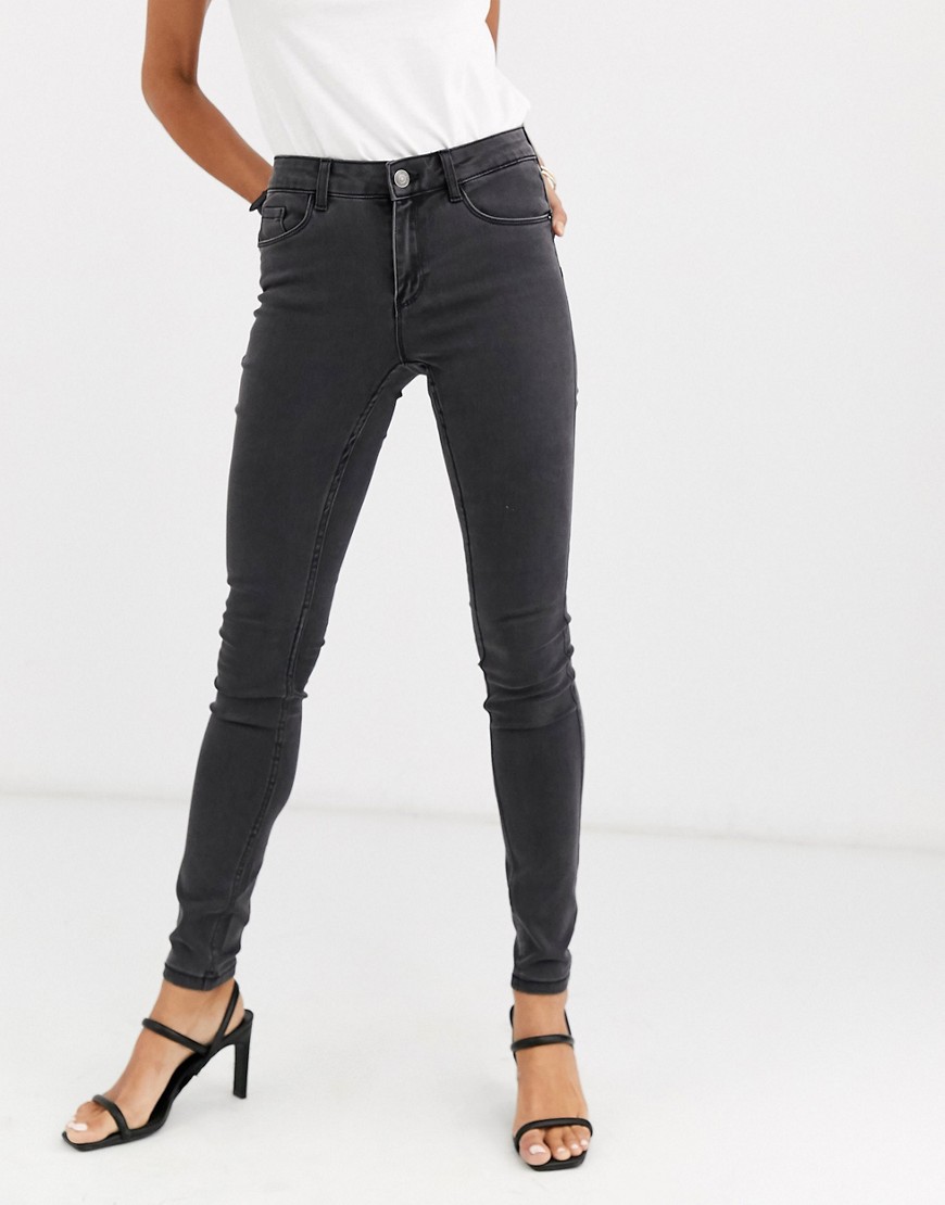 Vero Moda - Skinny corrigerende jeans in donkergrijs