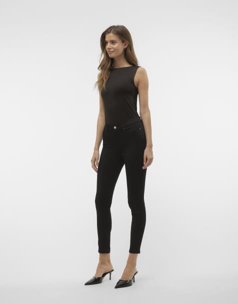 Vero Moda - Skinny-fit jeans in zwart - view 1