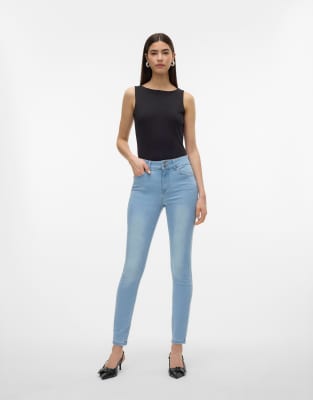Vero Moda - Skinny-Jeans in Hellblau