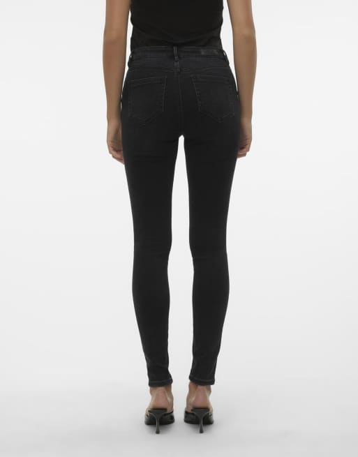Vero Moda – Skinny-Jeans in Schwarz, 2 von 5