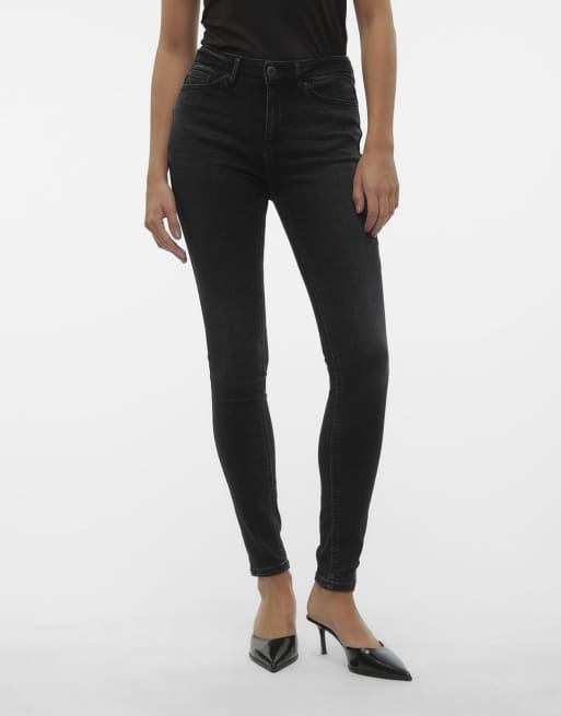 Vero Moda – Skinny-Jeans in Schwarz, 3 von 5