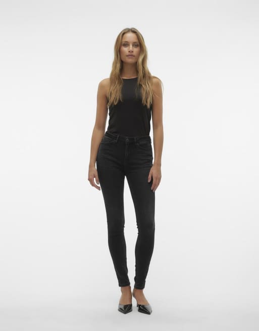 Vero Moda – Skinny-Jeans in Schwarz, 5 von 5