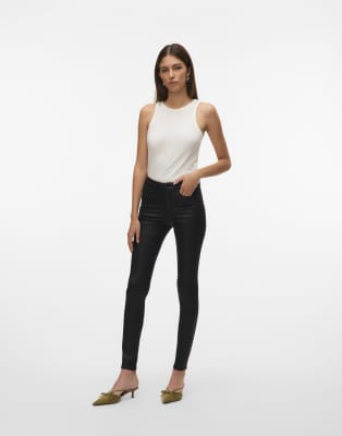Vero Moda - Skinny-Jeans in Schwarz