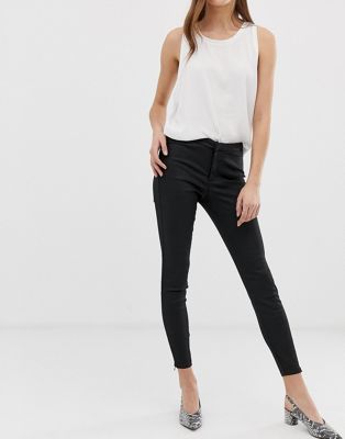 Vero Moda - Skinny jeans met hoge taille-Zwart