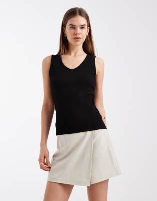 Vero Moda - Skort in Cremeweiß mit hohem Bund