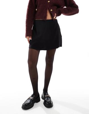 Vero Moda - Skort in Schwarz mit hohem Bund