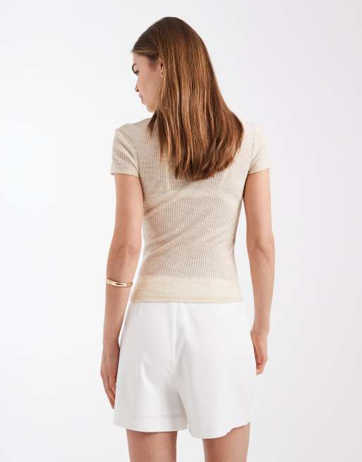 Vero Moda – Skort in Weiß mit hohem Bund, 5 von 5