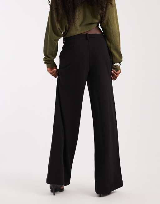 Vero Moda skræddersyede bukser med brede ben i sort, 5 af 5