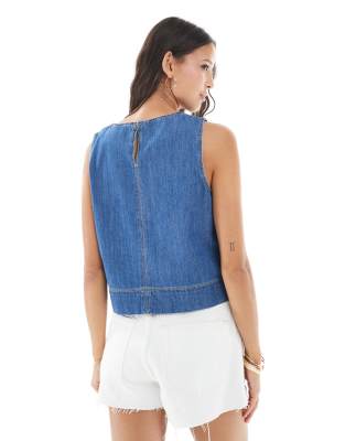 Vero Moda Sleevless Denim Top