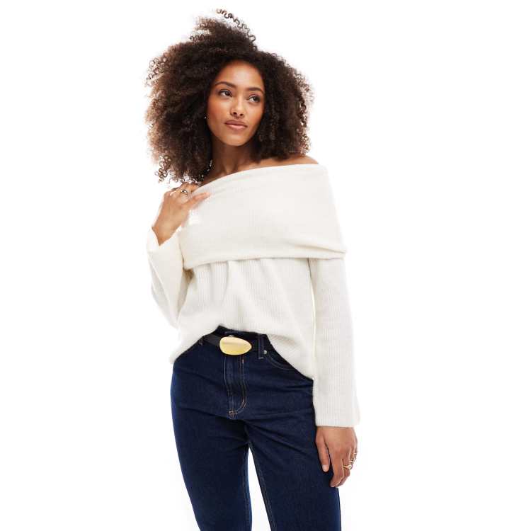 トップス maison celon off shoulder sweat off shoulder sweat – célon