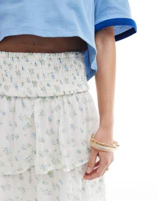 Vero Moda Smilla Tiered Mini Skirt