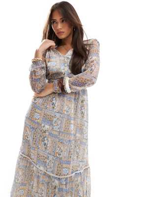 VERO MODA SMOCK MAXI DRESS