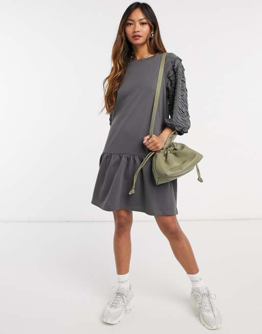 Sweatshirt best sale smock dress