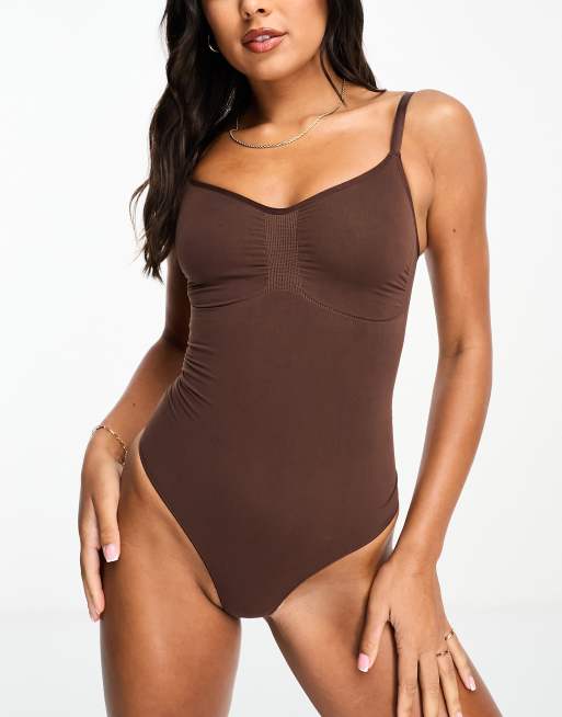 I Saw It First Womens Seamless Smoothing Shapewear Bodysuit - Bodysuits 