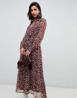 asos smudge print dress