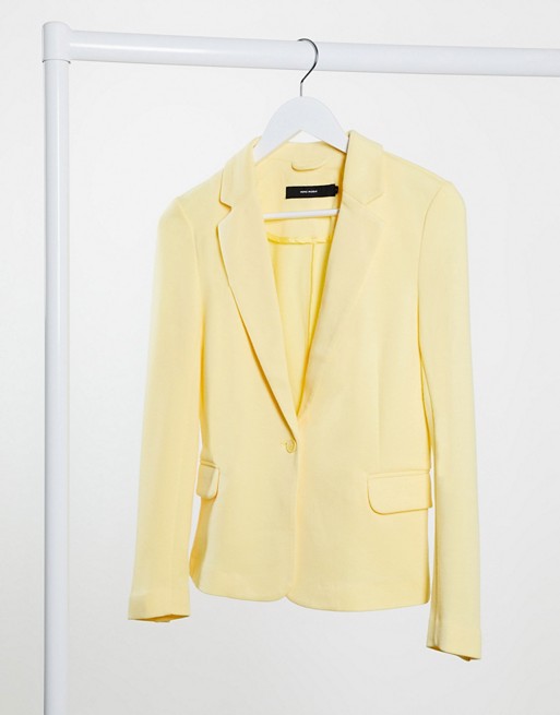 Vero Moda soft blazer in yellow
