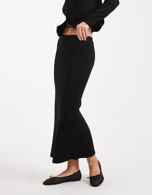 Vero Moda soft knit midi skirt in black - part of a set, 4 of 5