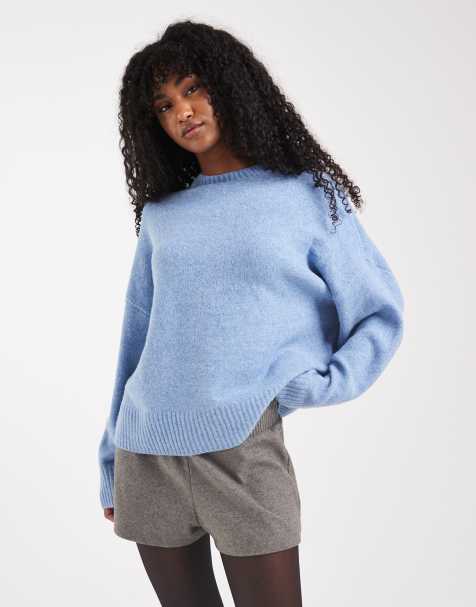 Vero Moda soft o-neck jumper in allure blue - view 1