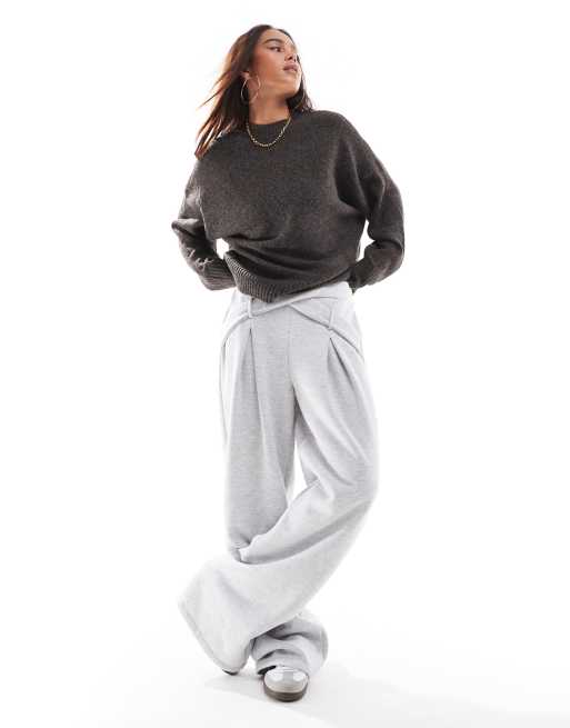 Vero Moda soft o-neck sweater in chocolate brown