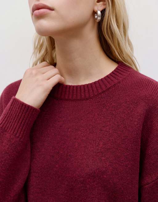 Vero Moda soft o-neck jumper in red, 4 of 5