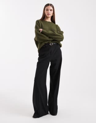 Vero Moda Soft O-neck Sweater In Green