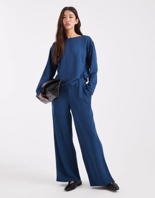 Vero Moda Soft Wide Leg Jogger Co-ord In Blue