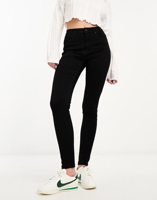 Vero Moda Sophia High Waist Skinny Coate Faux Leather Trousers in