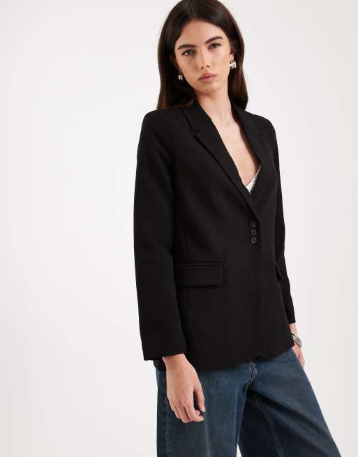 Vero Moda - Sort skræddersyet blazer med knapdetaljer, 2 af 4