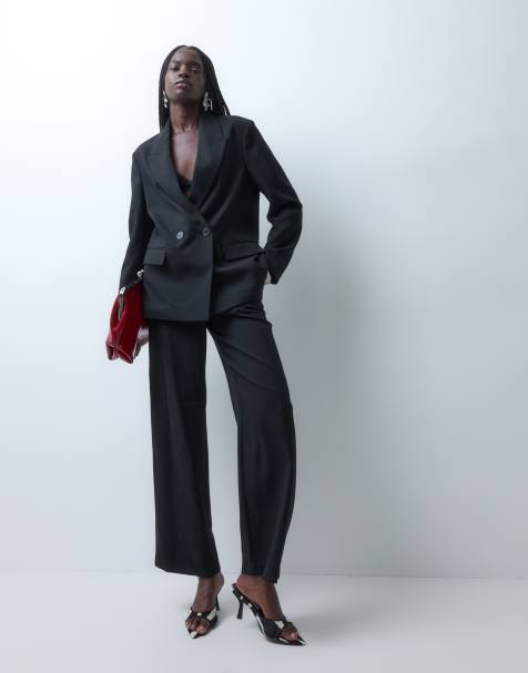 Vero Moda - Sort skræddersyet oversized sæt - view 1