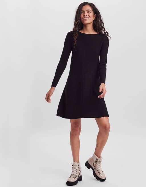 Vero Moda - Sort strikkjole, 4 af 6