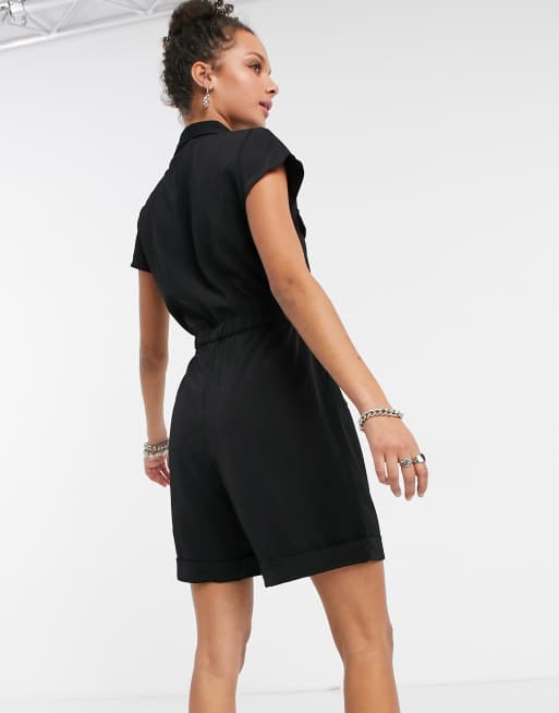 Vero Moda - Sort utility-playsuit, 4 af 4