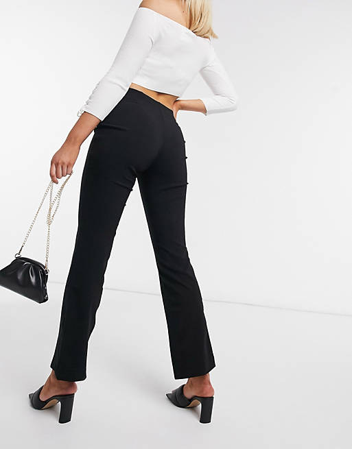 Vero Moda - Sorte bukser med slidset | ASOS